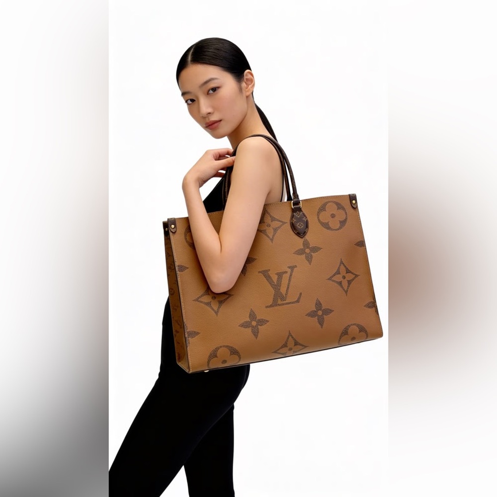 42-25 Preloved Louis Vuitton On The Go Reverse Monogram GM Size